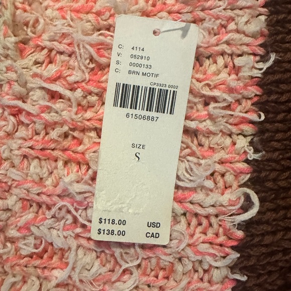 Anthropologie Multicolor Striped Sleeveless Sweater Vest NWT - Picture 4 of 5